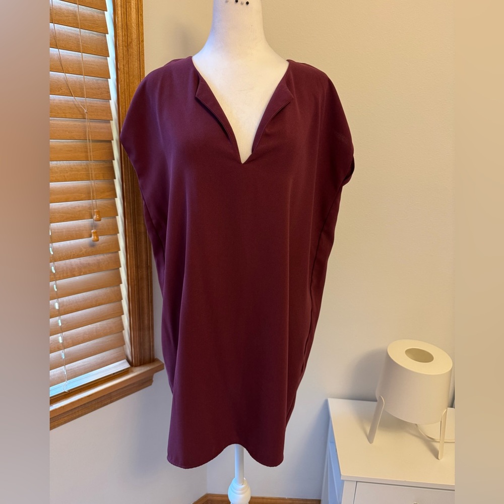 Forever 21 Red Sleeveless Oversized Tunic